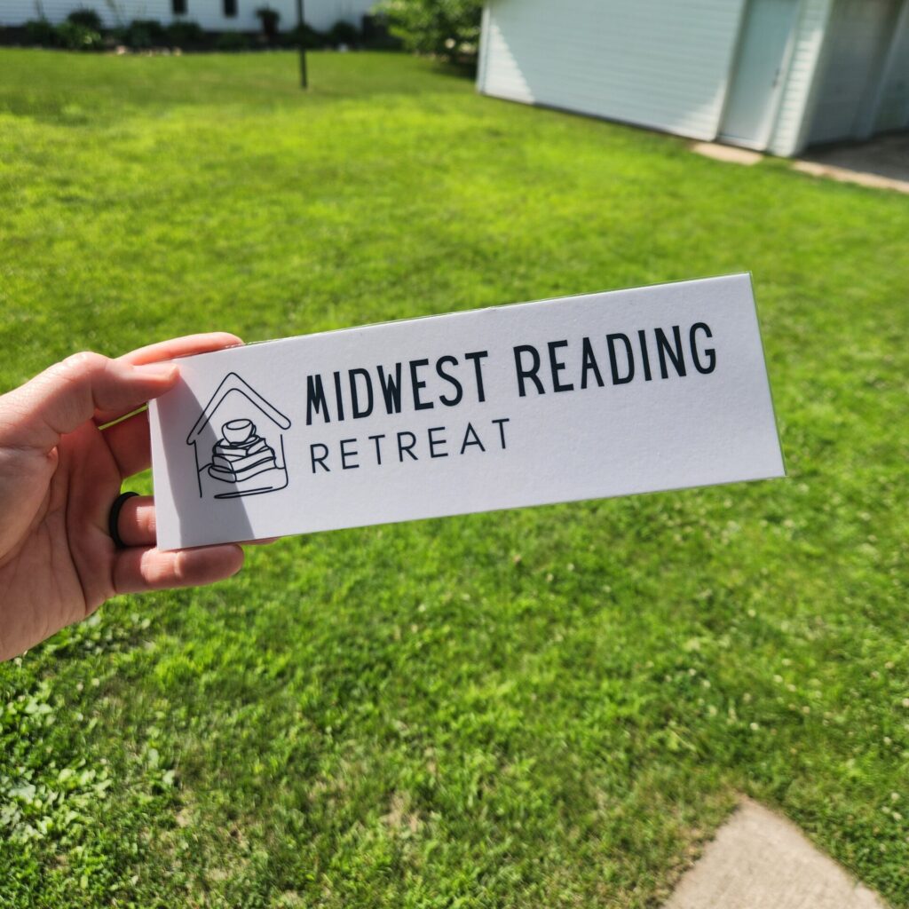 midwest reading retreat backside bookmark
